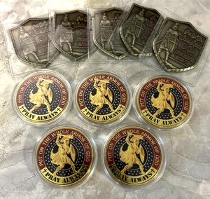 10x Challenge Coin Lot BRANDNEU Armor Of God Gedenksets - Bild 1 von 11