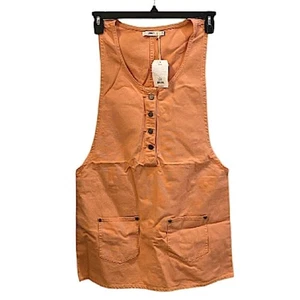 Obey Worldwide Damen Medium Schürzenkleid neu Dusty Coral Utility ärmellos - Bild 1 von 8