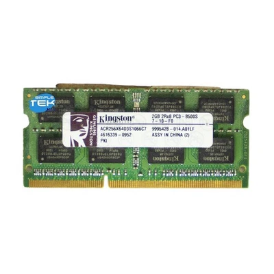 DDR3 2GB 1066MHZ PC3-8500 SODIMM NOTEBOOK LAPTOP COMPUTER PORTATILE SO-DIMM - Immagine 1 di 4