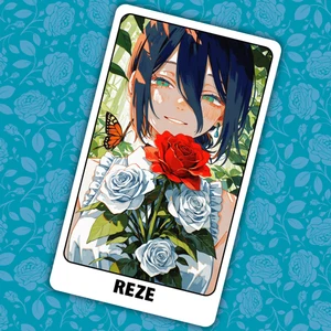 Anime Collectible Sticker Card | Cute Custom Fan Art | Matte Finish 2.62"x4.52" - Picture 1 of 3