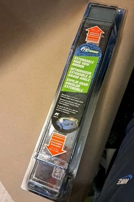 K Source RM012 Extendable Clip-On Rear-View Mirror Wide Angle 13-3/4" To 21-1/2" - Image 1 of 4