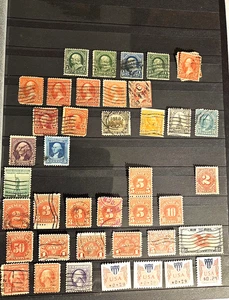 184 U.S. 128 Mint & 60 Used, 40 Mint World Stamps in a 32Pg. Showgard Stockbook - Picture 1 of 13