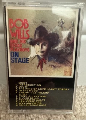 Bob Wills & His Texas Playboys – On Stage Cassette Tape Vintage Western Swing Foto 1 de 4