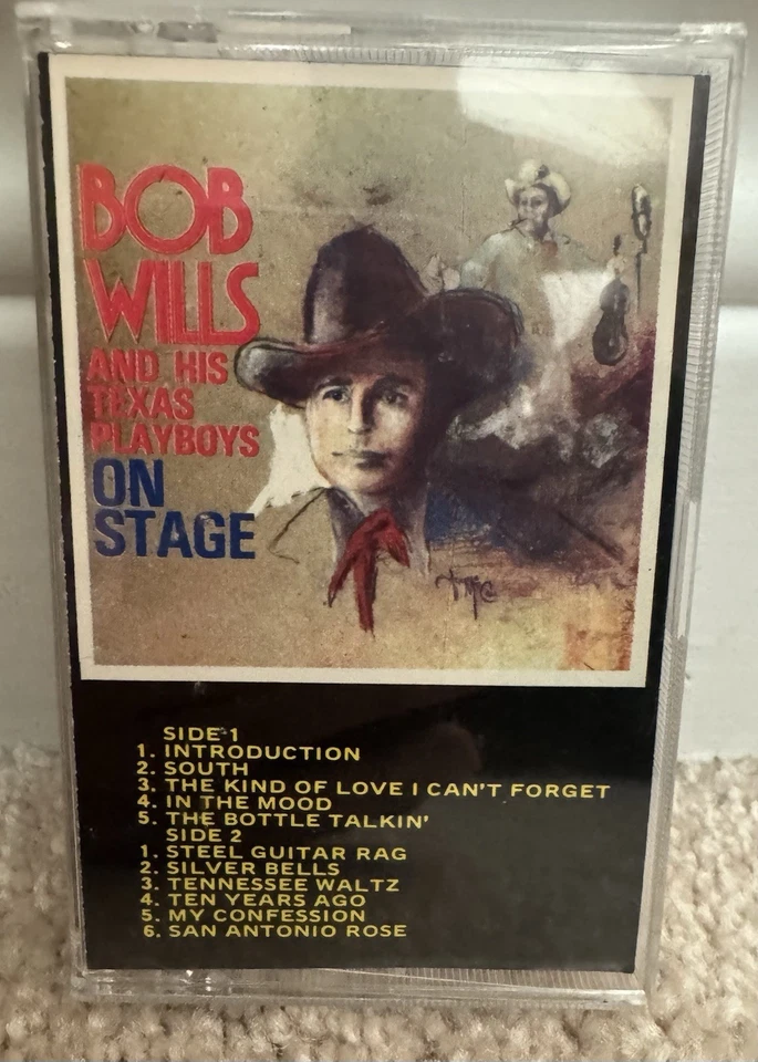 Bob Wills & His Texas Playboys – On Stage Cassette Tape Vintage Western Swing Foto 1 de 4