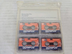 4 Olympus Microcassette XB60 Normal Position MC-60 FREE SHIPPING - Picture 1 of 8