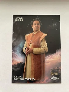 Star Wars 2025 cromo - Kayo Organa - #3/10 - refractor negro - ¡Como nuevo! - Imagen 1 de 2