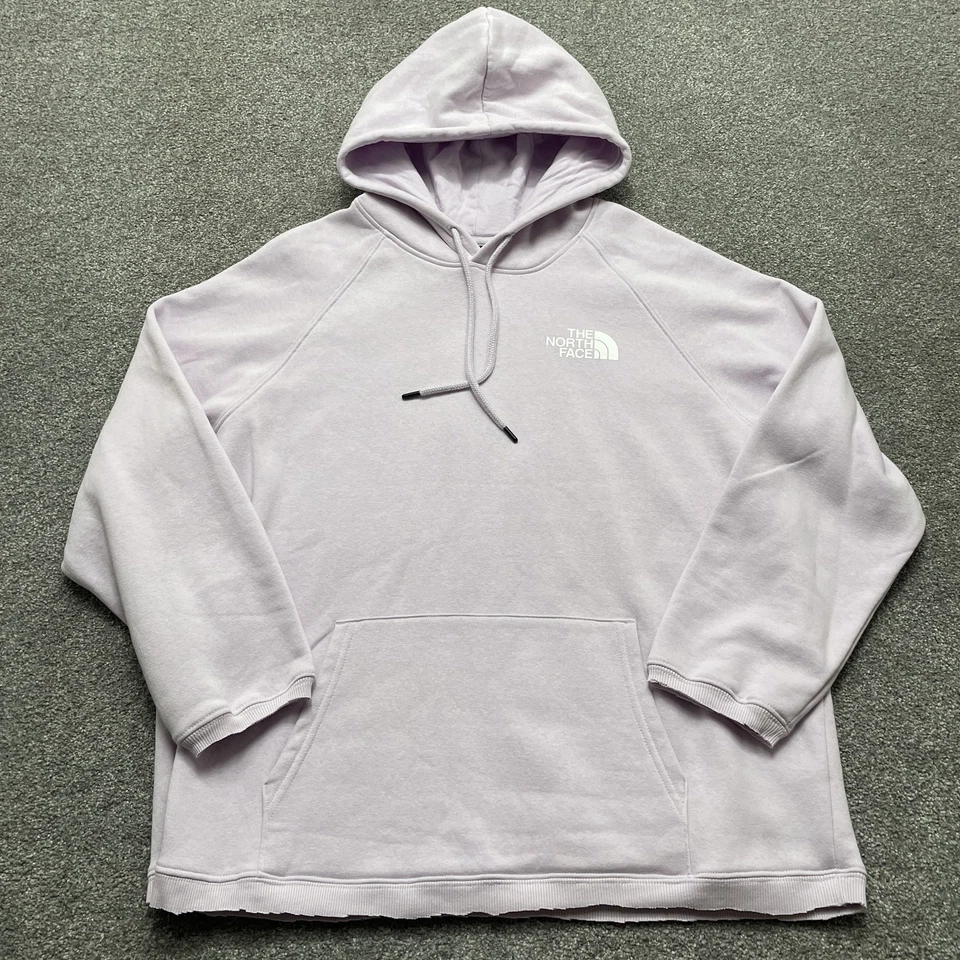 Женская толстовка с капюшоном North Face XL фиолетовый пуловер толстовка карман кенгуру логотип - Изображение 1 из 4