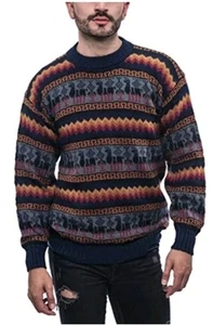 Gamboa Alpaca Print Knit Alpaca Sweater Crewneck Pullover Size S/M - Picture 1 of 4