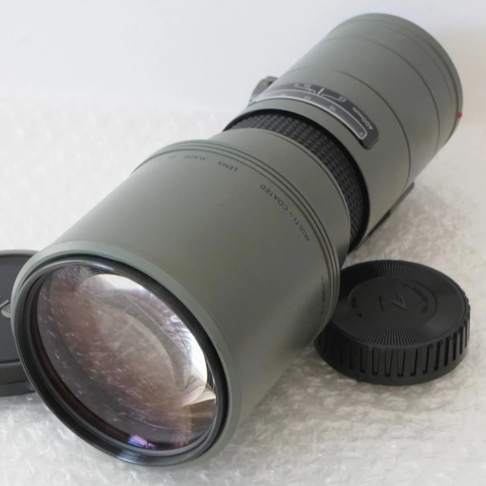 Rare Olive SIGMA 400mm F5.6 AF Tele Multi-Coated Minolta Sony A Mount Lens Japan - Image 1 of 4
