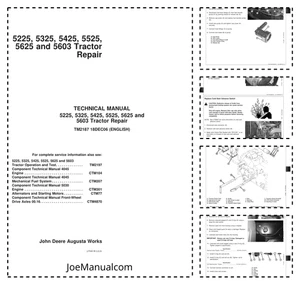 John Deere 5225 5325 5425 5525 5625 5603 Tractor Repair Technical Manual TM2187 - Picture 1 of 1