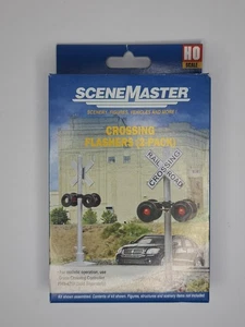 Intermitentes de cruce Walthers SceneMaster 949-4333 escala HO -- 2 señales de trabajo - Imagen 1 de 9