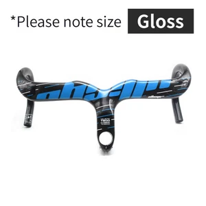 Integrated Carbon Road Bicycle Handlebar Gloss/Matte Internal Routing Drop Bar - Picture 1 of 47