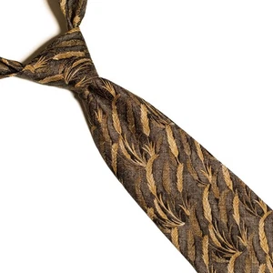 Zegna Krawatte feine italienische Seide Weizenspitzen 57" Italien Herbst Erntedank Klassiker - Bild 1 von 7