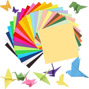300 hojas de papel origami 6x6 doble cara 25 colores para manualidades y arte hágalo usted mismo - Imagen 1 de 9