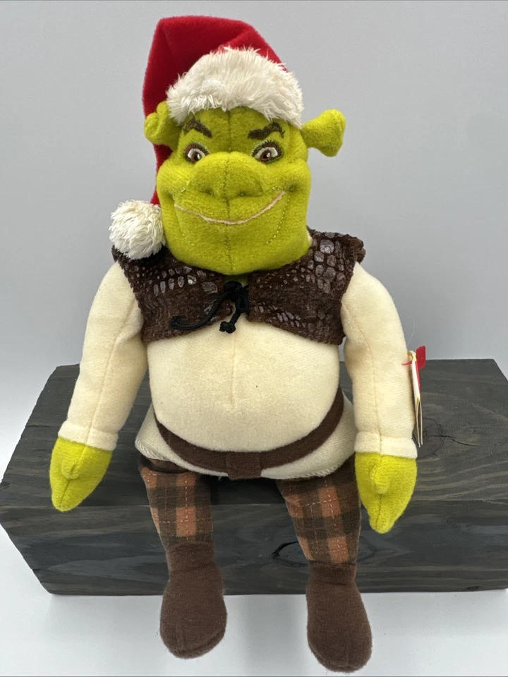 Ty Beanie Baby - Shrek Ogre W/shrek The Halls DVD Christmas