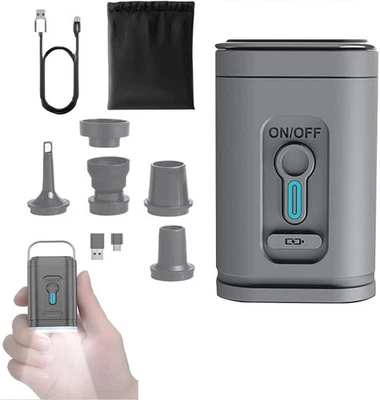 SMH LINE Tragbare elektrische Luftpumpe USB Wiederaufladbare aufblasbare Camping 2400mAh