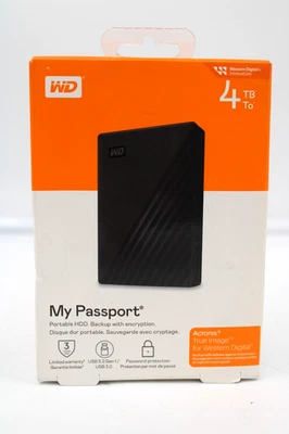 Western Digital WD 4 TB My Passport Portable External HDD *NEW* - Image 1 of 4