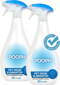 Pet Odor Eliminator, 32Oz Spray, 2-Pack - Dismantles Odors on a Molecular Basis, - Picture 1 of 12