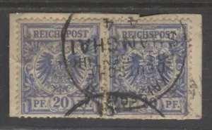 Alemania 1890 oficinas en China 20 Pf. par precursor usado SHANGHAI, $144.00 - Imagen 1 de 2