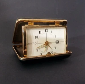 Vintage Tokyo Travel Alarm Calendar Clock, Reise Alarm Kalenderuhr - Bild 1 von 7