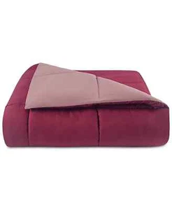 Martha Stewart Essentials Down Alternative Twin Comforter, Burgundy - Picture 1 of 7