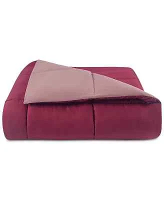 Martha Stewart Essentials Down Alternative Twin Comforter, Burgundy - Image 1 of 4