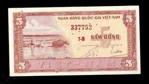 SOUTH VIETNAM 5 DONG 1955 P-13 UNC * - Picture 1 of 2