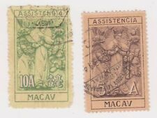 (K158-60) 1945 Macau 5A and 10A our lady of charity (BJ) (GR38) 