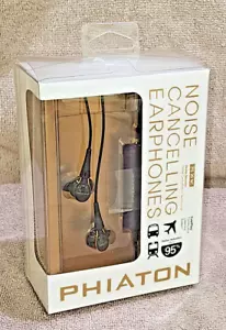 Phiaton Noise Cancelling Earphones Black PS20 NC- NEW SEALED BOX! - Picture 1 of 3