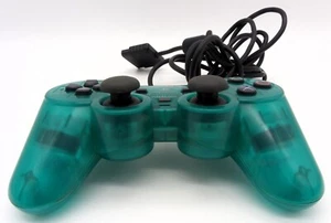 PlayStation 2 PS2 Official DualShock Clear Green Controller SCPH-10010 For Parts - Bild 1 von 6