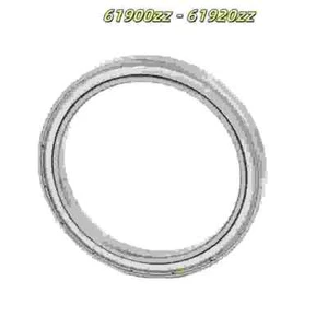 High Performance Thin Wall Deep Groove Ball Cartridge Bearings 61900zz - 61920zz - Picture 1 of 7