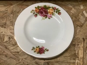 6 x Fenton China Co bone china rose pattern side plates - Foto 1 di 2