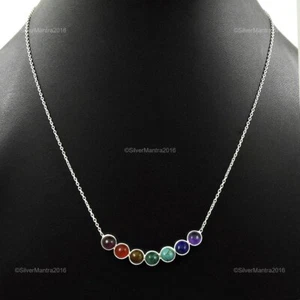 Malaquita Plata de Ley Boda Nuevo Chakra Bisel Racimo Madres Regalo Collar - Imagen 1 de 6