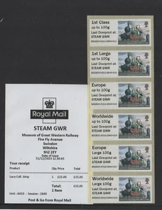 NEW! RARE MA16 LOCOMOTIVE STEAM GWR LAST OVERPRINT A010 DEC 23 Col/Strip POST GO - Picture 1 of 1