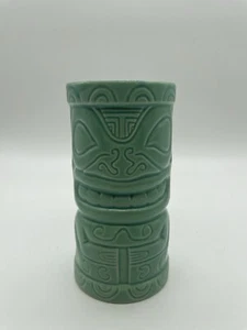 Malibu Rum Green Ceramic 6" Tiki Tropical Drink Cups Mugs Hawaiian Promotion - 4 - Picture 1 of 6