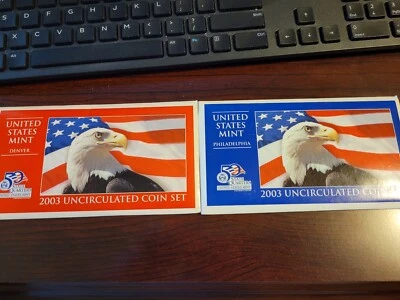 2003 UNITED STATES MINT SET DENVER AND PHILADELPHIA LENSES W/COA - Image 1 of 4