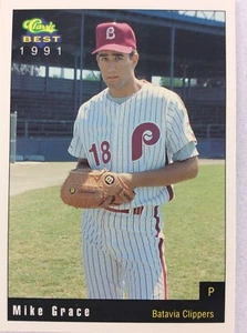 1991 Batavia Clippers-Classic BEST Minor League Baseball Card-Mike Grace - Picture 1 of 1