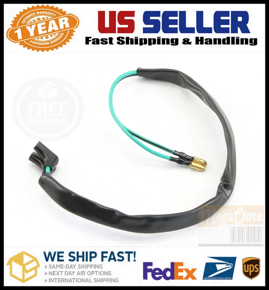 2pc Kawasaka Brake Clutch Master Cylinder Wire Harness Two flat Prong Connector - Image 1 of 4