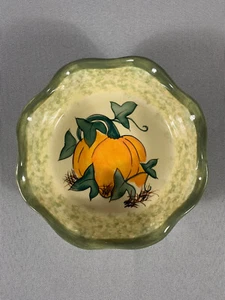 MESA INTERNATIONAL KÜRBISERNTE STEINZEUG SCHÜSSEL 5" x 1,5" VINTAGE - Bild 1 von 4