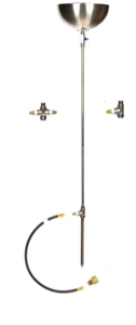 Torch24B+: 24″ Tall Torch Bowls w/ Fittings & 3ft Hose for Pre-Plumbed Gas Line - Picture 1 of 20