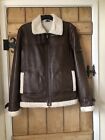 CLASSIC CAR REAL LEATHER PILOTS STYLE FLYING JACKET LARGE