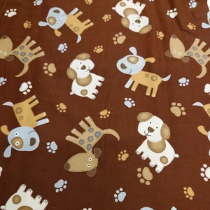 0.5m Timeless Treasures Doggie Print 100% Cotton - 115cm Wide - Picture 1 of 2
