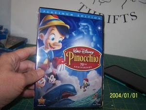 New Pinocchio Platinum Edition Blu-Ray & DVD Movie New in Package Disney - Picture 1 of 2