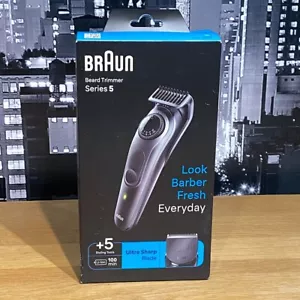 π’ Braun Beard Trimmer Series 5 Fully Washable Plus 5 Styling Tools Original - Picture 1 of 18