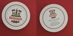 Henninger Red Circle Brewery Beer Mat Beer - Picture 1 of 1
