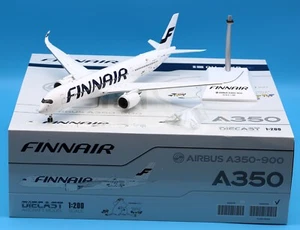 Modelo de avión fundido a presión JC Wings 1:200 Finnair Airbus A350-900 OH-LWP aletas hacia abajo - Imagen 1 de 14