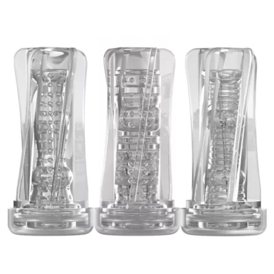 Masturbador masculino vagina realista de silicona transparente bolsillo coño acariciador taza juguete sexual Foto 1 de 4