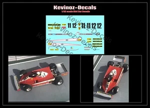 1/32 Scale Decals for F1 Ferrari 312T3 from 1978 (Resin Body) - Picture 1 of 2