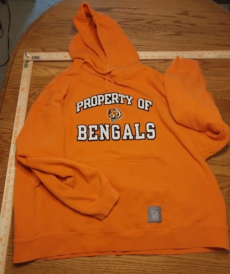 Cincinnati Bengals Reebok NFL Gridiron Classic Hoodie Sweatshirt Adult LARGE - Image 1 of 3