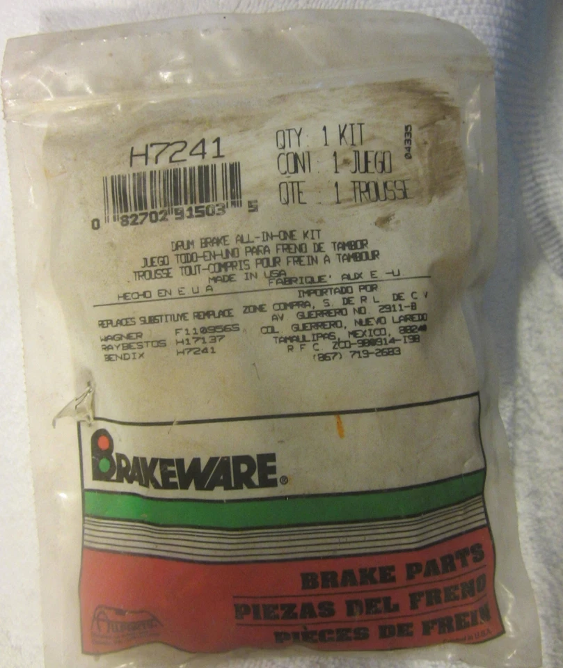 1 nuevo kit de hardware de freno Allparts H7241 freno de tambor, auto camión, piezas de EE. UU. Foto 1 de 3